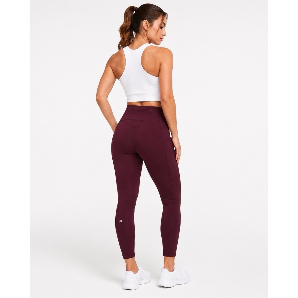 Lululemon Speed Up Tight Brushed Luxtreme Leggings Size 4 Black Cherry